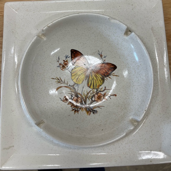 Vintage ashtray butterfly 60-70’s hyalyn - Picture 1 of 4